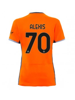 Inter Milan Alexis Sanchez #70 Ausweichtrikot für Frauen 2023-24 Kurzarm